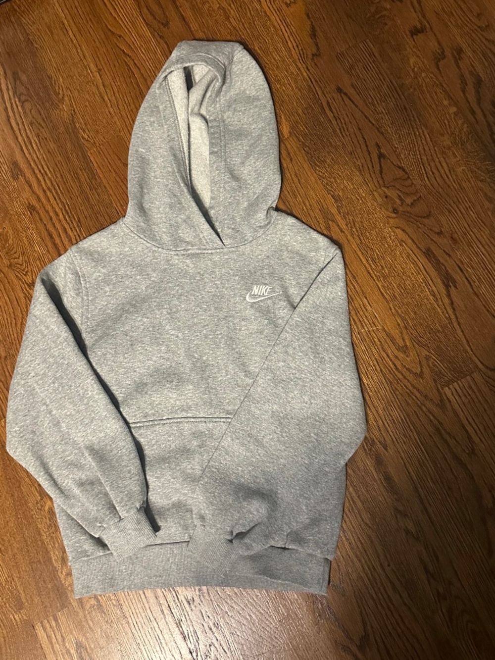 Gray Nike hoodie youth medium
